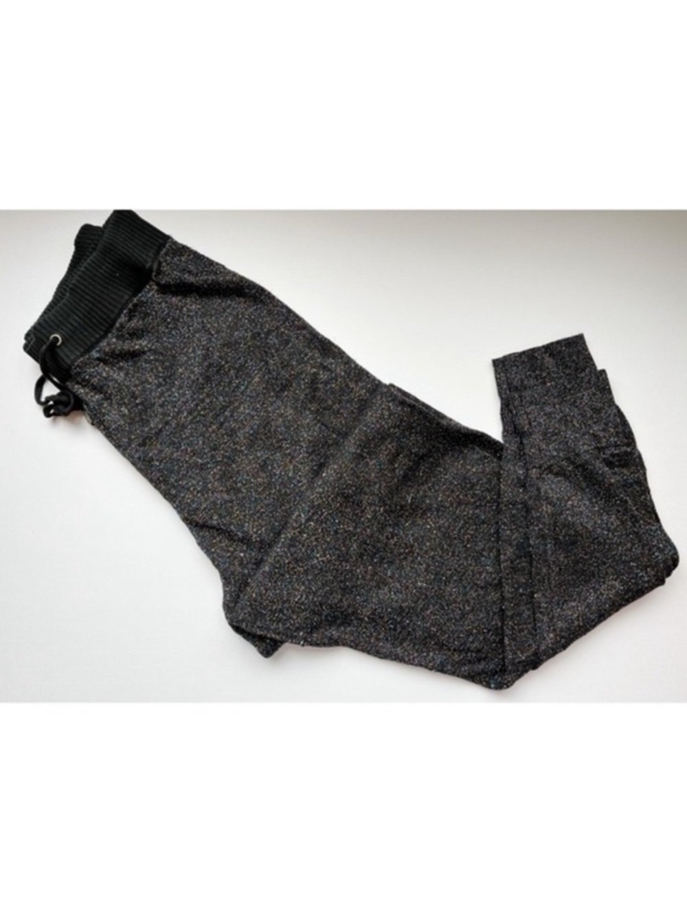 Topshop • Black Multi Colored Metallic Joggers